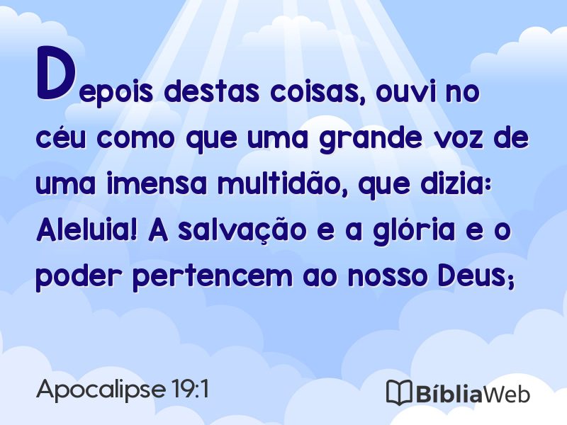 Apocalipse 19:1 em imagem para compartilhar