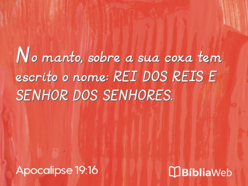Apocalipse 19:16 em imagem para compartilhar