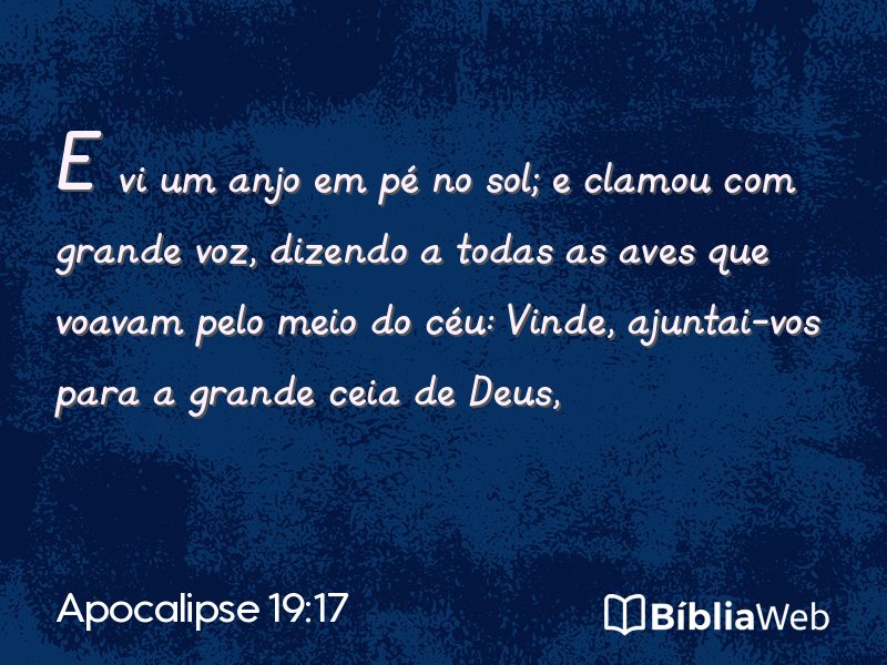 Apocalipse 19:17 em imagem para compartilhar