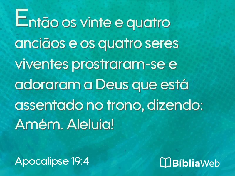 Apocalipse 19:4 em imagem para compartilhar