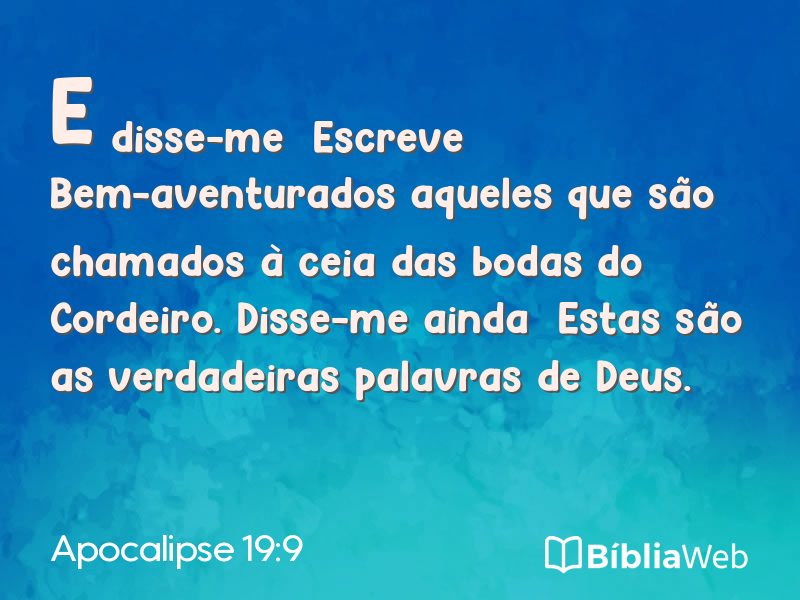 Apocalipse 19:9 em imagem para compartilhar