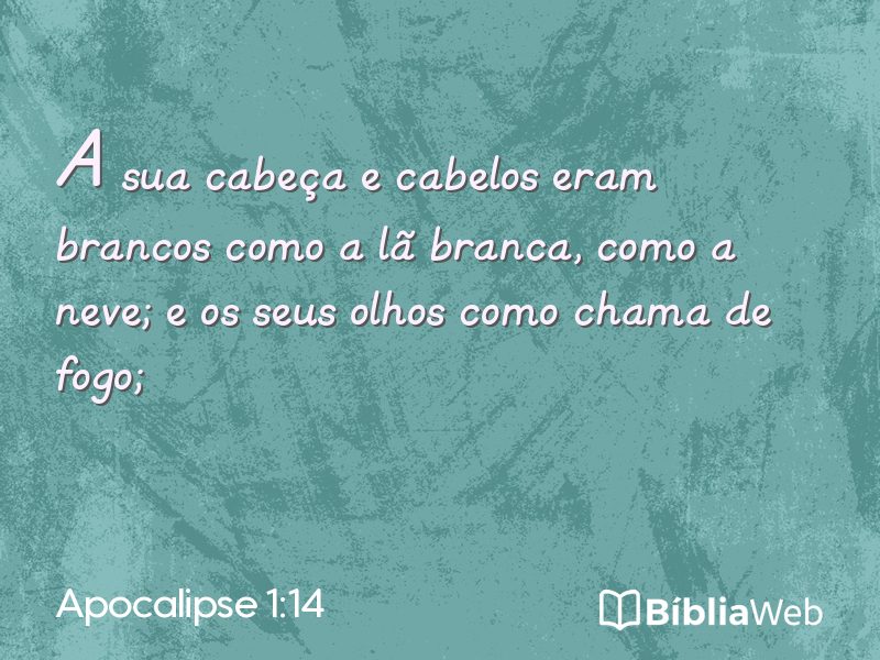 Apocalipse 1:14 em imagem para compartilhar