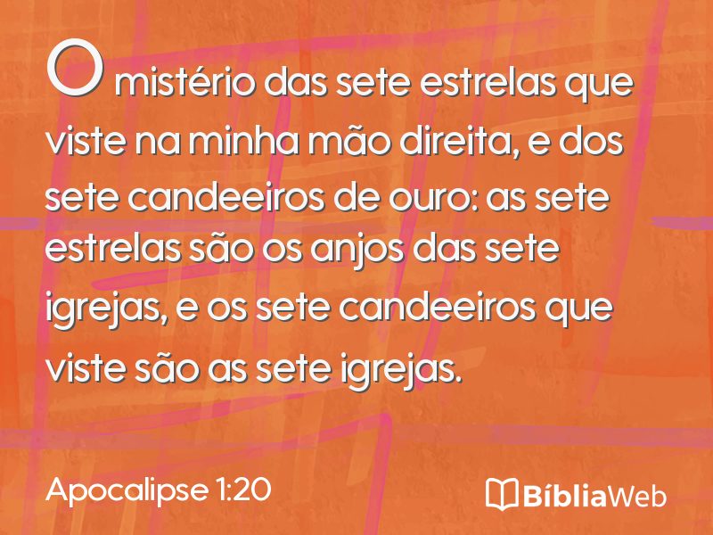 Apocalipse 1:20 em imagem para compartilhar