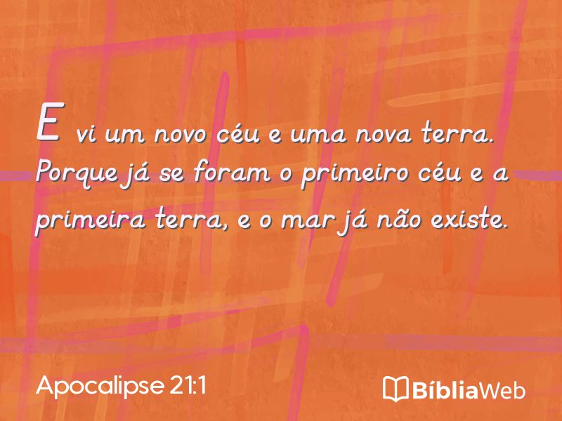 Apocalipse 21:1 em imagem para compartilhar