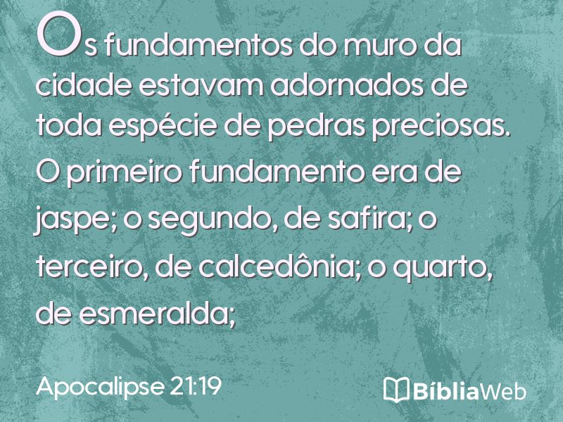 Apocalipse 21:19 em imagem para compartilhar