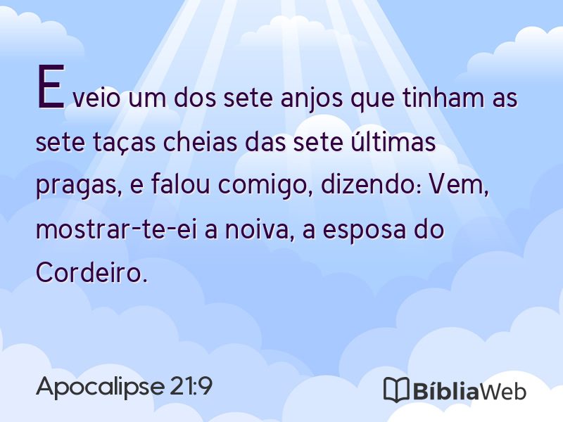 Apocalipse 21:9 em imagem para compartilhar