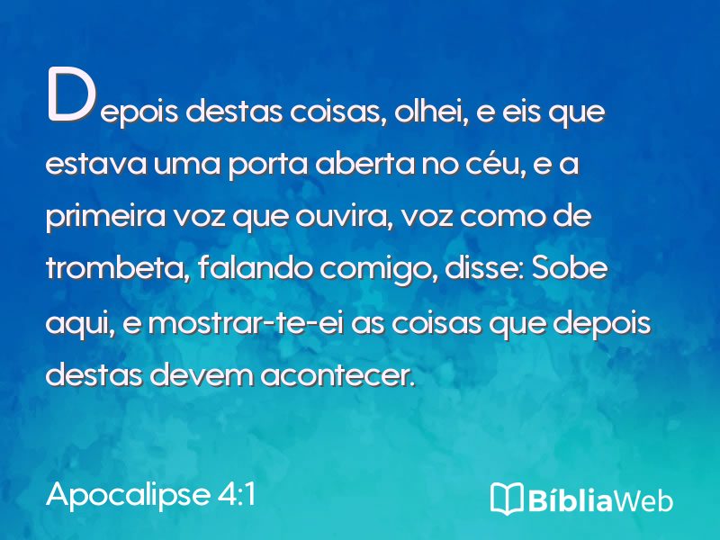 Apocalipse 4:1 em imagem para compartilhar