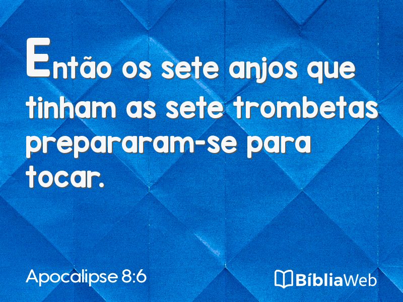 Apocalipse 8:6 em imagem para compartilhar