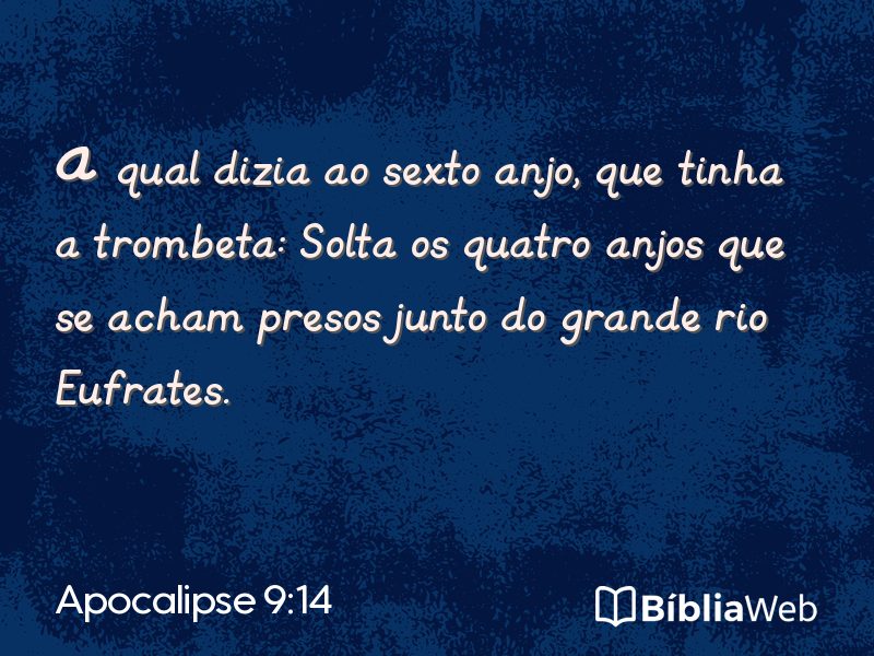 Apocalipse 9:14 em imagem para compartilhar