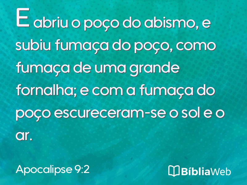 Apocalipse 9:2 em imagem para compartilhar