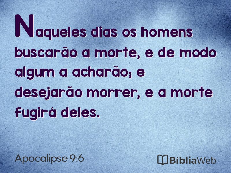 Apocalipse 9:6 em imagem para compartilhar