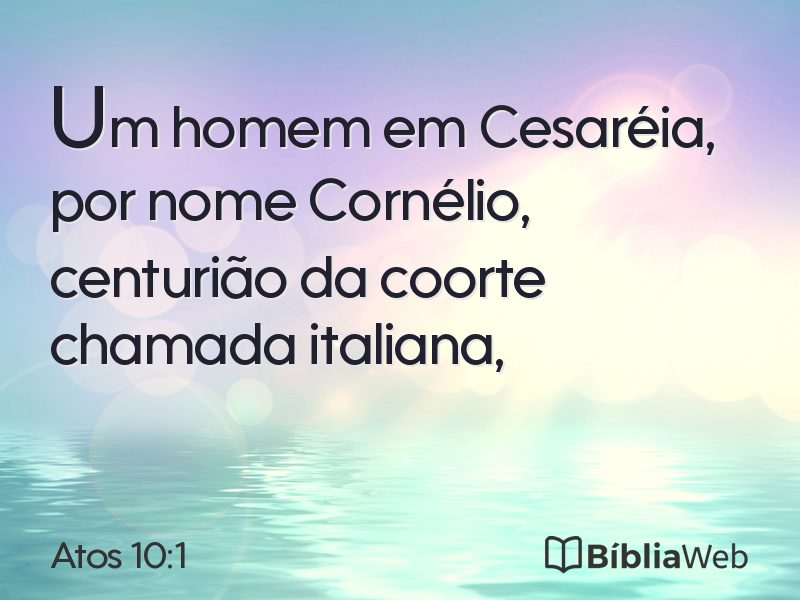 Atos 10:1 em imagem para compartilhar