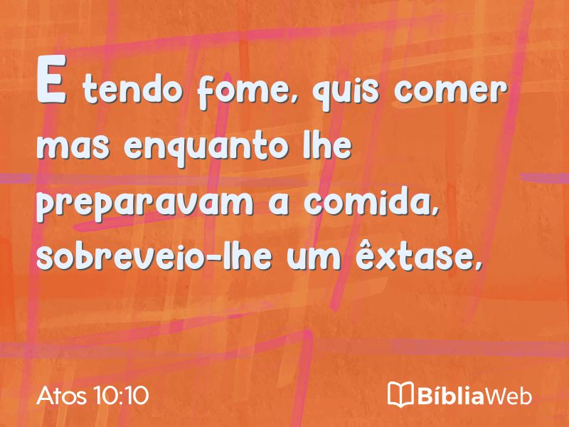 Atos 10:10 em imagem para compartilhar