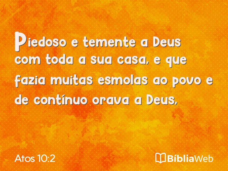 Atos 10:2 em imagem para compartilhar