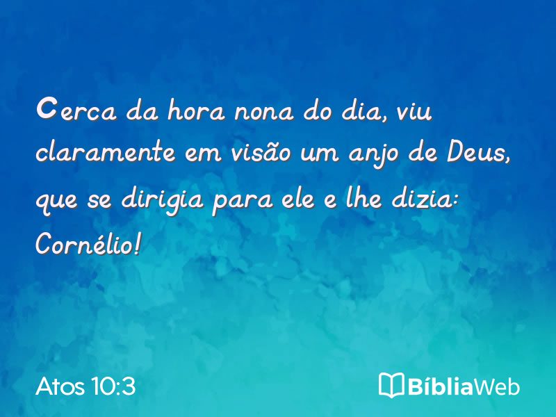 Atos 10:3 em imagem para compartilhar