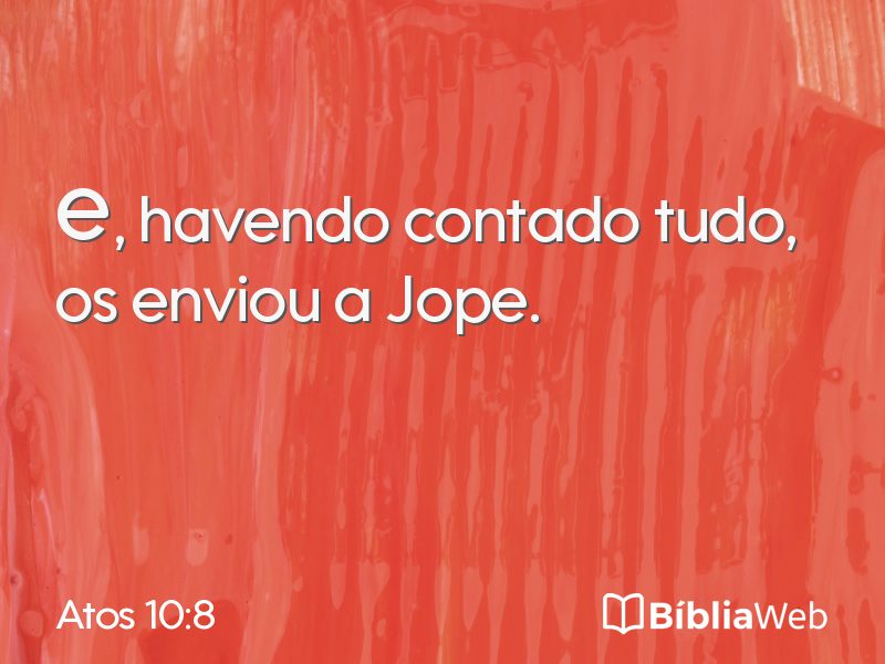 Atos 10:8 em imagem para compartilhar