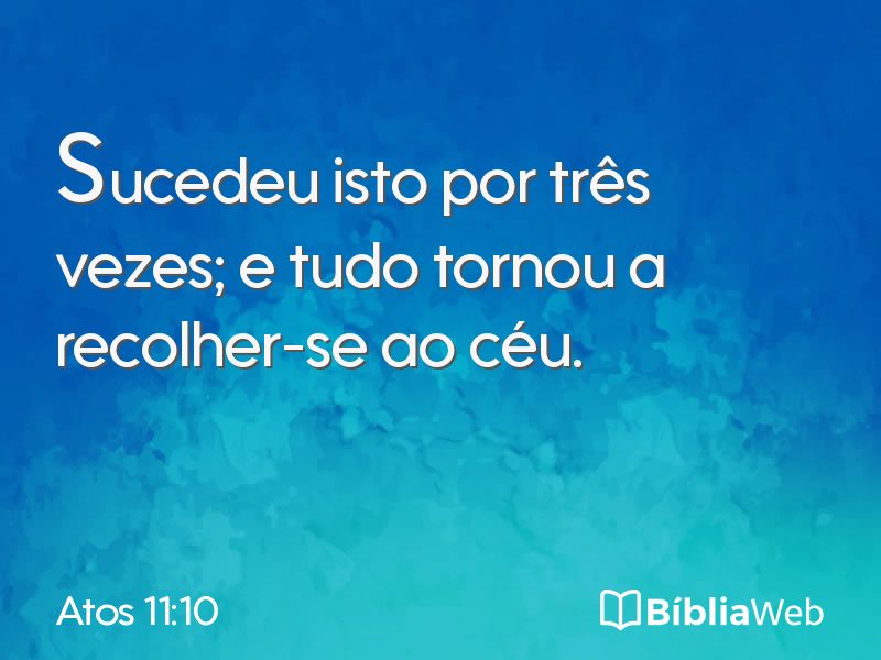 Atos 11:10 em imagem para compartilhar