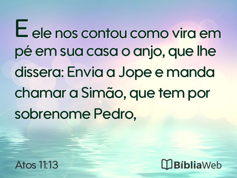 Atos 11:13 em imagem para compartilhar