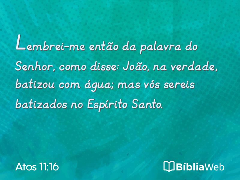 Atos 11:16 em imagem para compartilhar