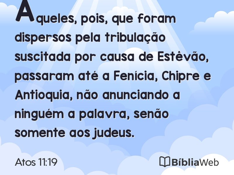 Atos 11:19 em imagem para compartilhar