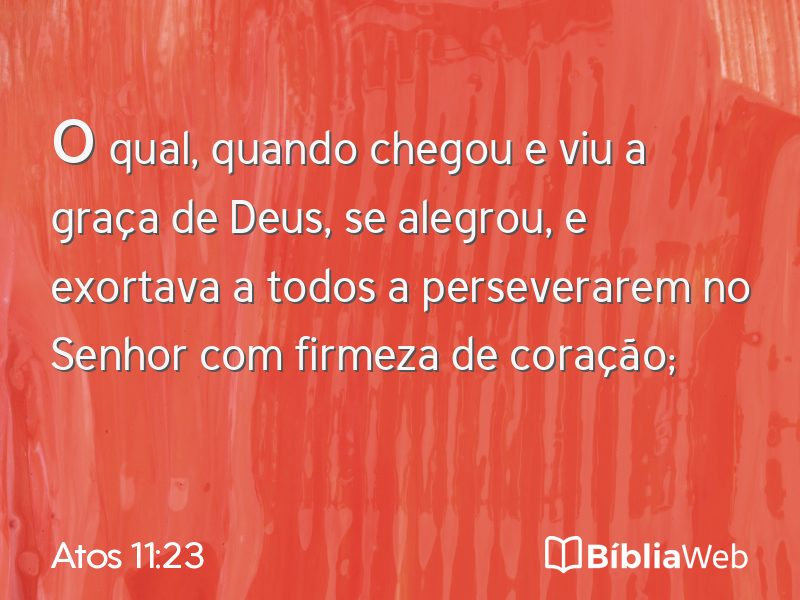 Atos 11:23 em imagem para compartilhar
