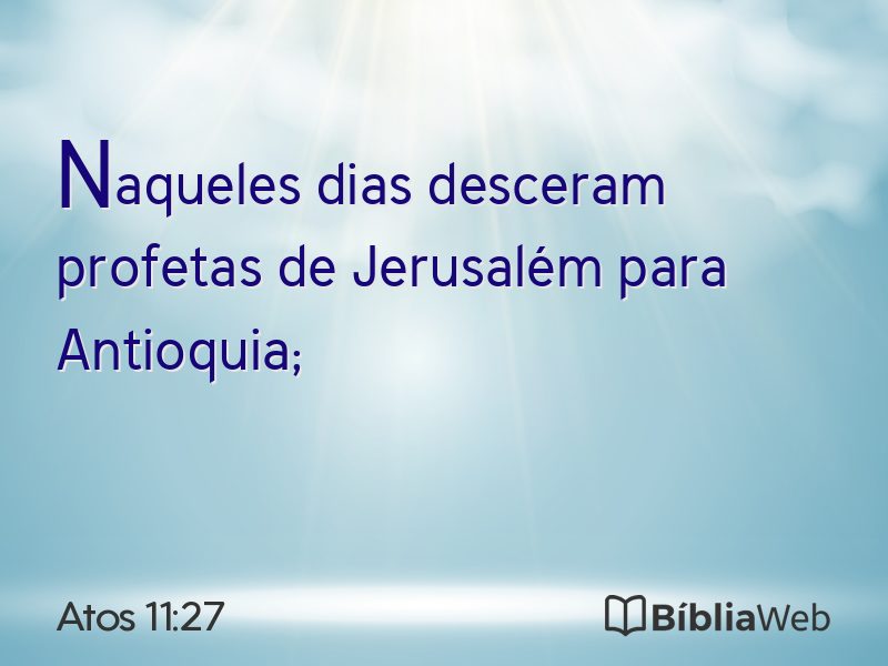 Atos 11:27 em imagem para compartilhar