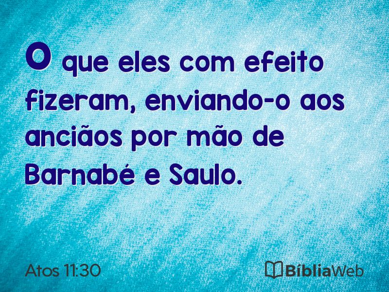 Atos 11:30 em imagem para compartilhar