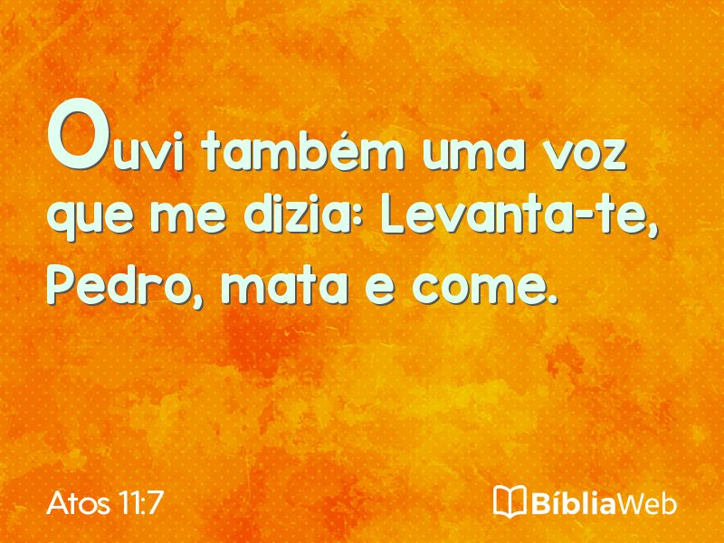 Atos 11:7 em imagem para compartilhar