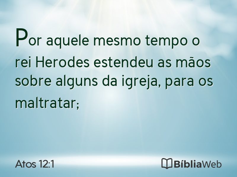 Atos 12:1 em imagem para compartilhar
