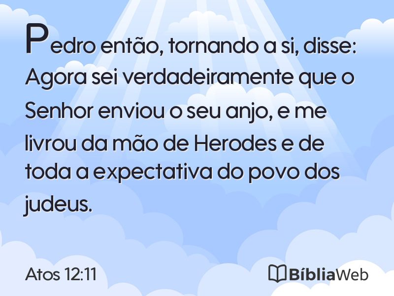 Atos 12:11 em imagem para compartilhar