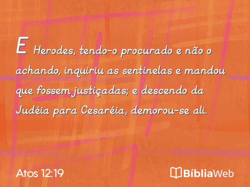 Atos 12:19 em imagem para compartilhar