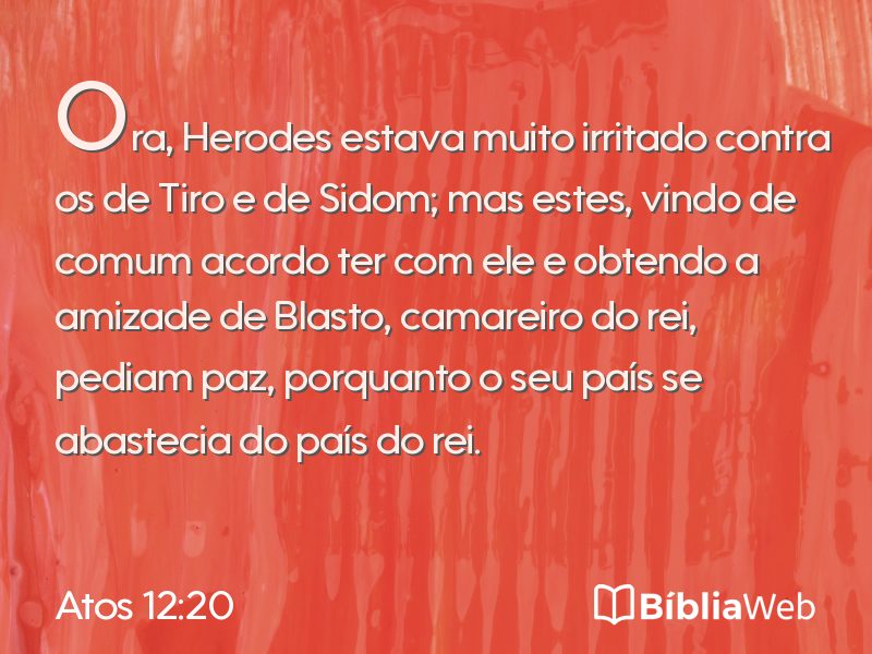 Atos 12:20 em imagem para compartilhar