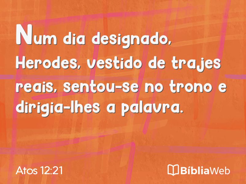 Atos 12:21 em imagem para compartilhar