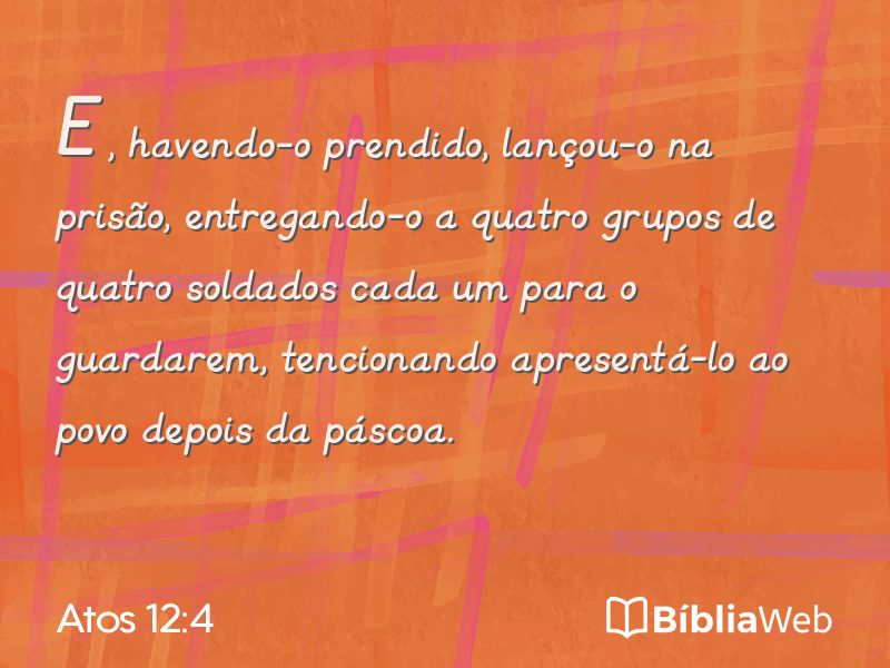 Atos 12:4 em imagem para compartilhar