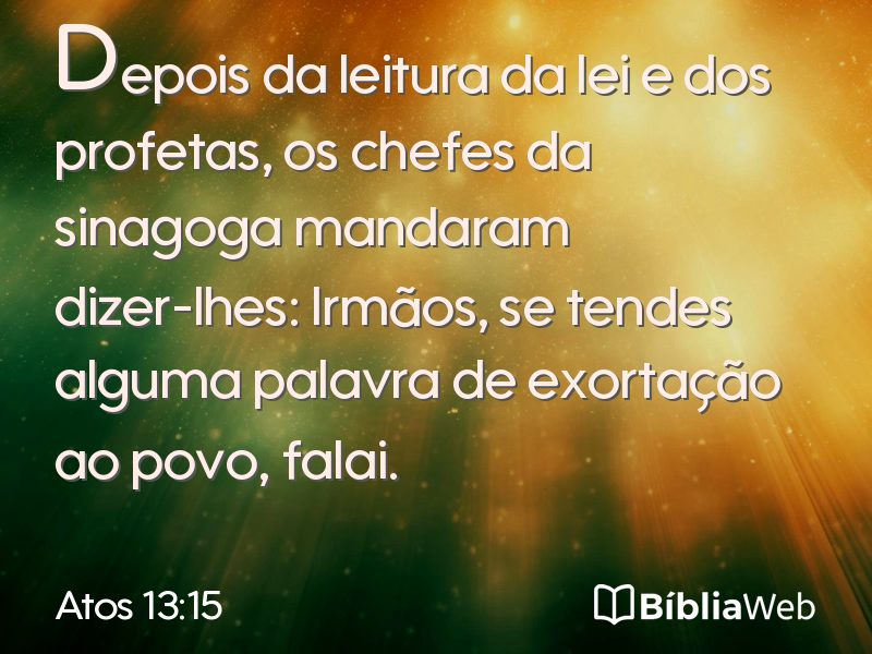 Atos 13:15 em imagem para compartilhar