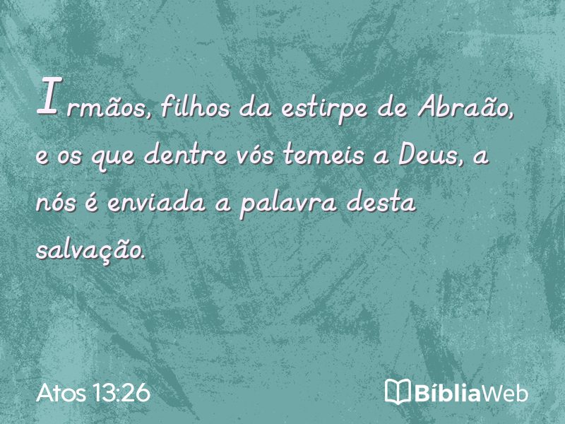Atos 13:26 em imagem para compartilhar
