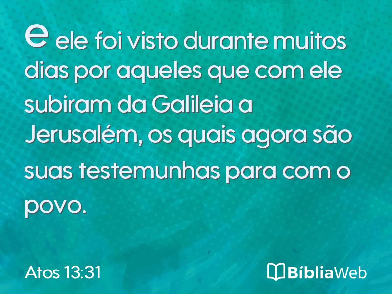 Atos 13:31 em imagem para compartilhar