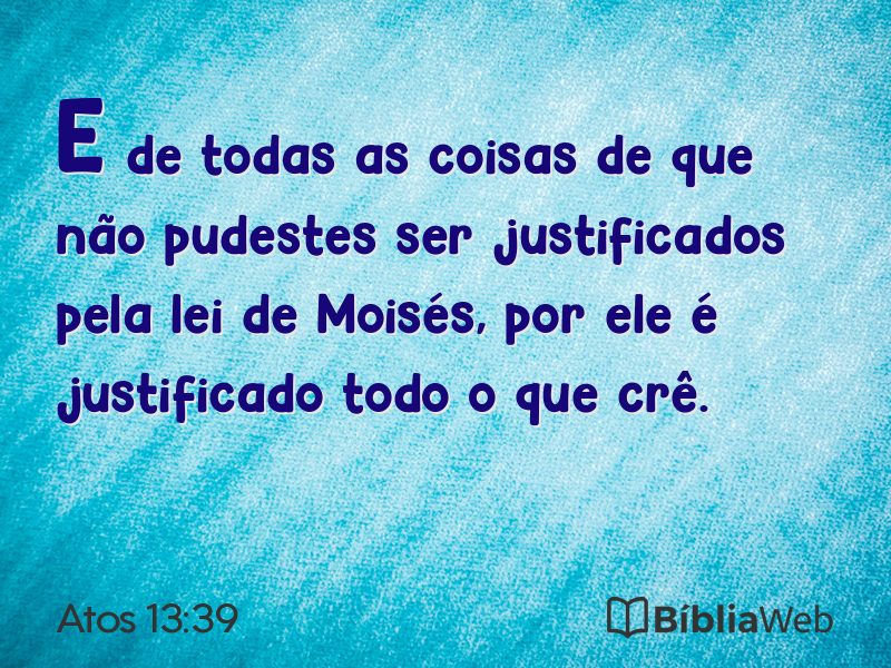 Atos 13:39 em imagem para compartilhar