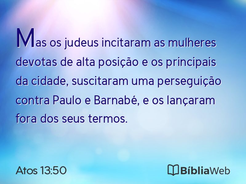 Atos 13:50 em imagem para compartilhar