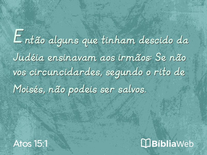 Atos 15:1 em imagem para compartilhar