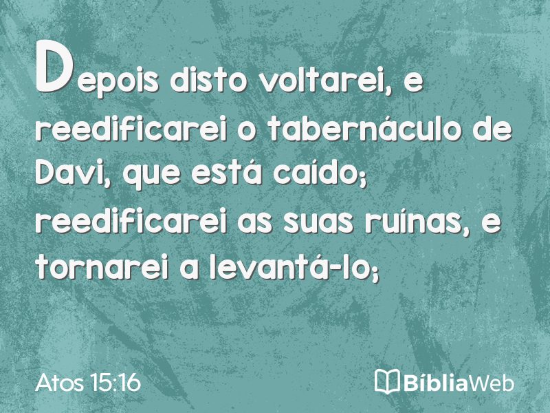 Atos 15:16 em imagem para compartilhar