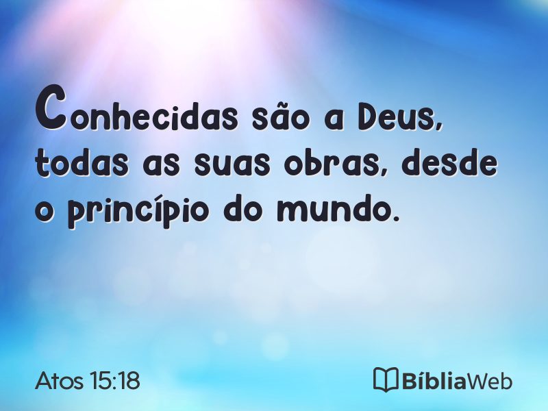 Atos 15:18 em imagem para compartilhar