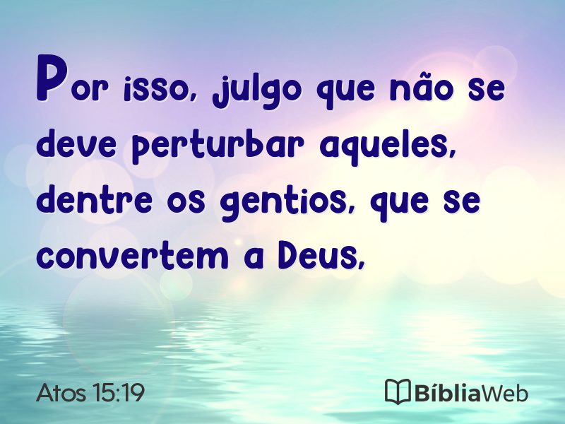 Atos 15:19 em imagem para compartilhar