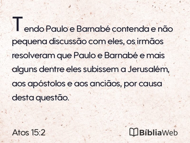 Atos 15:2 em imagem para compartilhar