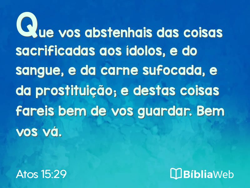 Atos 15:29 em imagem para compartilhar