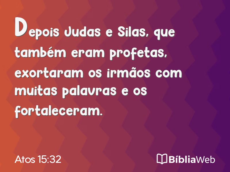 Atos 15:32 em imagem para compartilhar