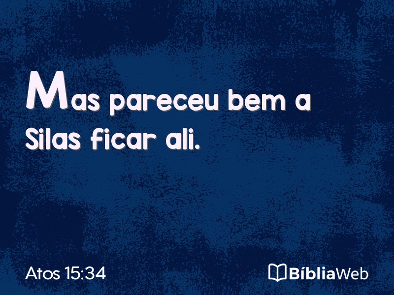Atos 15:34 em imagem para compartilhar