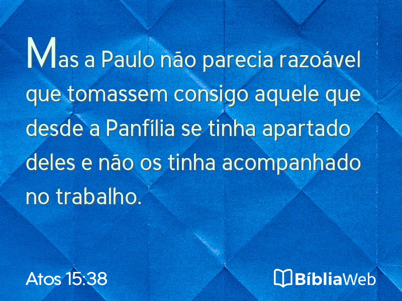 Atos 15:38 em imagem para compartilhar