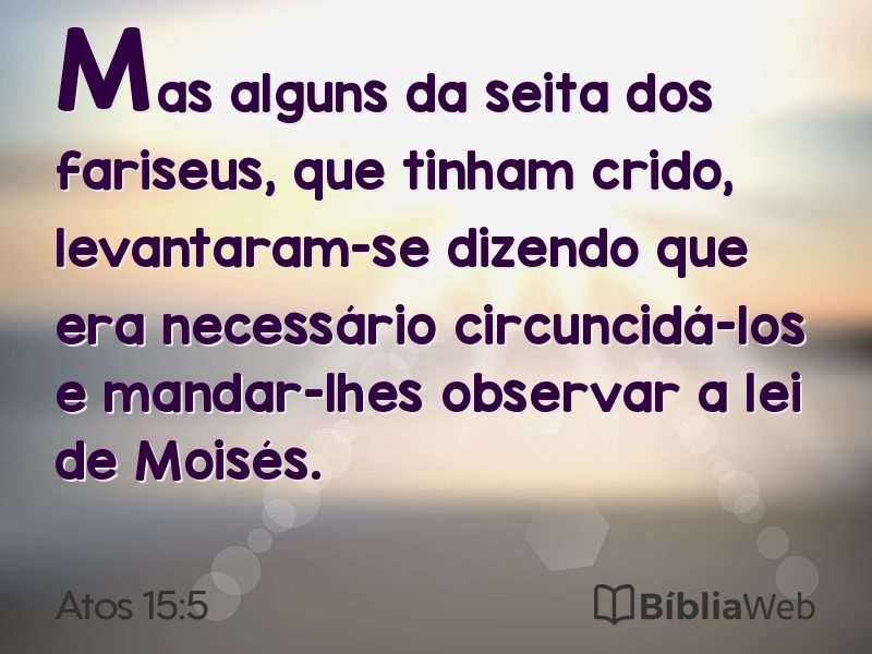 Atos 15:5 em imagem para compartilhar