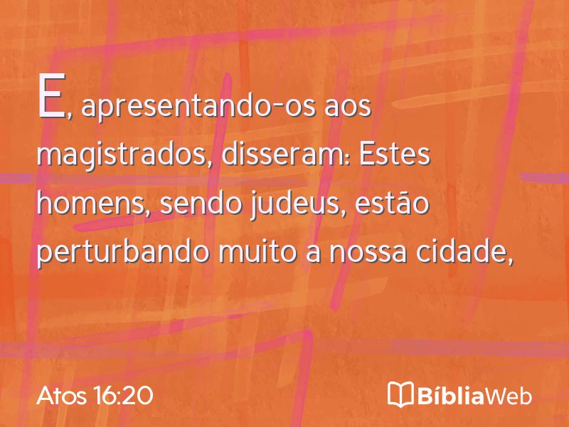 Atos 16:20 em imagem para compartilhar